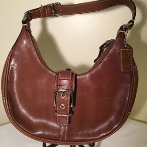 Vintage Coach Tan Leather Handbag